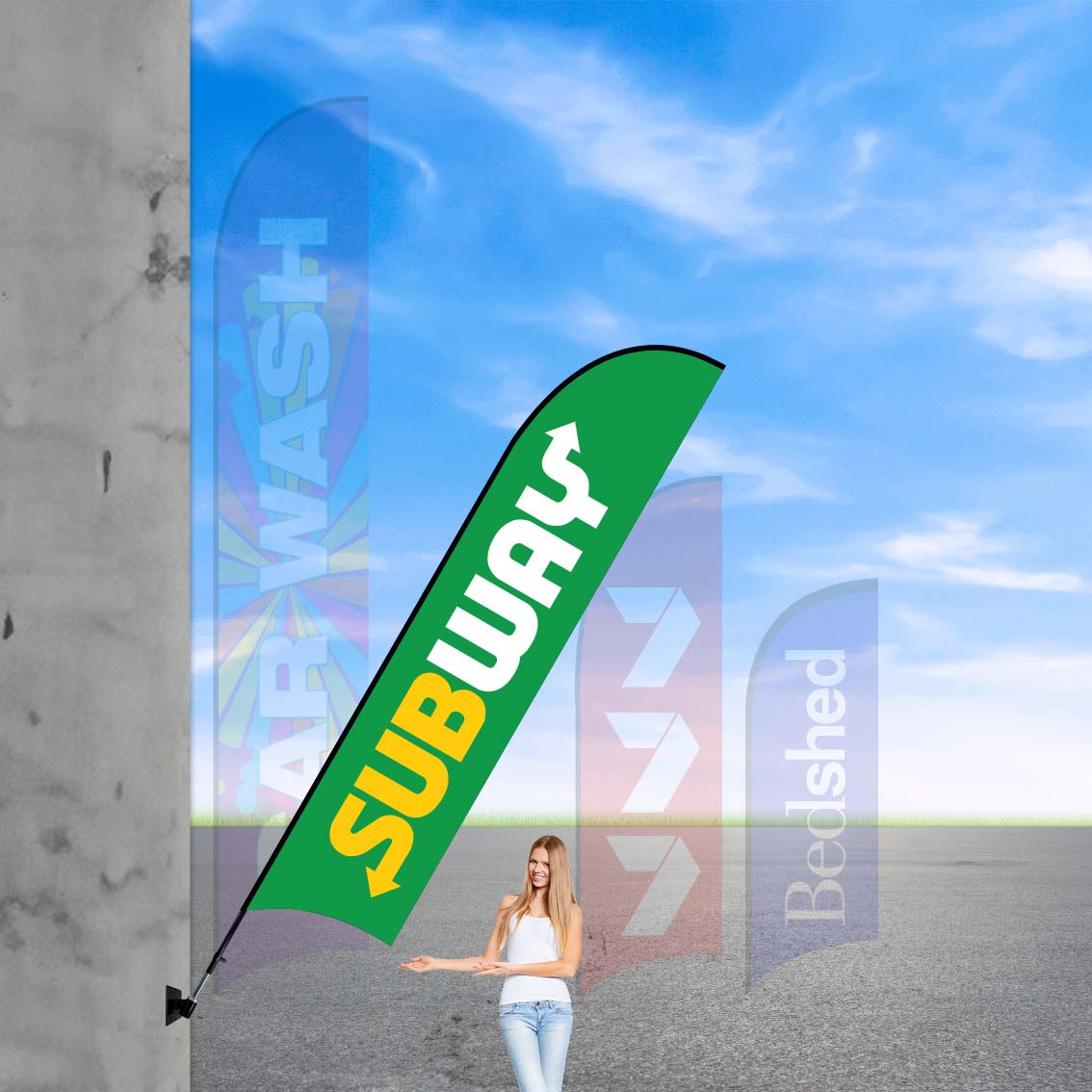 UV-resistant feather flags for long-lasting outdoor use