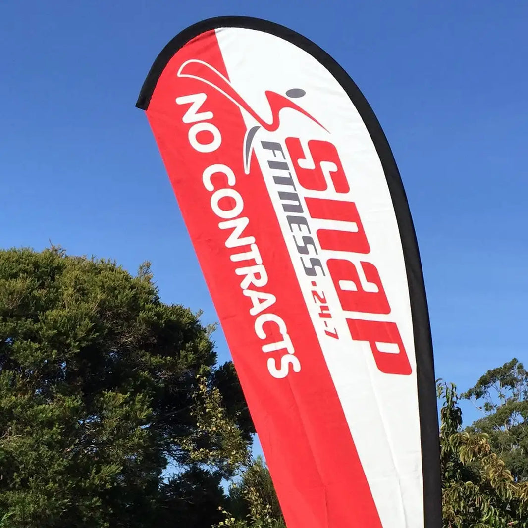 What is Difference Between Single and Double Sided Teardrop Banners?