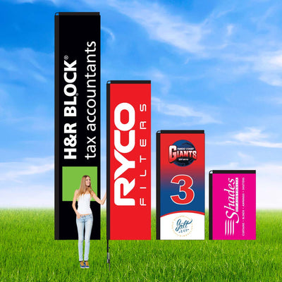 Rectangle Banner Flags