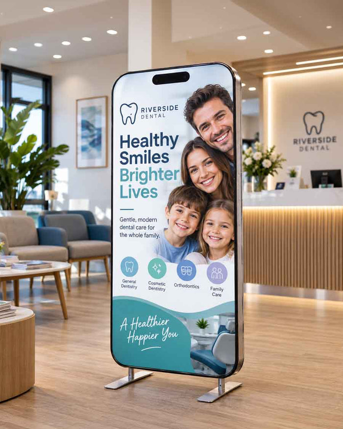 iphone fabric display for business