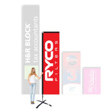 Rectangle Banner Flags