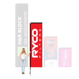 Rectangle Banner Flags